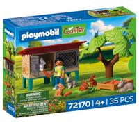 PLAYMOBIL | Country | Conejera Rural | Set con Conejos, conejeras, árbol, alimento y numerosos Animales | A Partir de 4 años | 72170