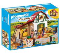 Playmobil Country Pony Club 6927 Animales Caballos Granja Establo