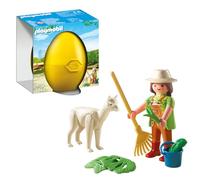 Playmobil Muñecos y Figuras Cuidadora con Alpaca Multicolor (4944)