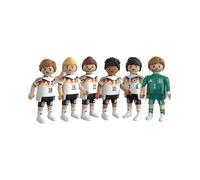 PLAYMOBIL | DFB | Copa Mundial de la Copa del Mundo 2 | Copa Mundial de fútbol con Kai Havertz, Jamal Musiala, David Raum, Maximilian Central Town, Nico Schlotterbeck & Portero | 210450