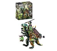 PLAYMOBIL Dino Rise 71261 T Rex, Dinosaurio Tiene una Armadura Desmontable con Dispositivo Lanza Piedras, Juguete para niños a Partir de 5 años