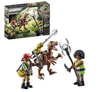 Playmobil Dino Rise - Deinonychus y Guerreros