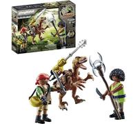 Playmobil Dino Rise - Deinonychus y Guerreros