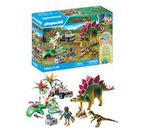 PLAYMOBIL Dinos 71523 Campamento de investigación con Dinosaurios, excursión de exploración, Incluye walkie-Talkie, microscopio y Huevos de Dinosaurio, Juguetes para niños a Partir de 4 años