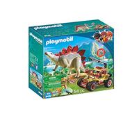 PLAYMOBIL Dinos 9432 Vehículo Explorador con Estegosaurio y Cabrestante de Cable, A partir de 4 años