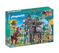 PLAYMOBIL Dinos Campamento Base con T Rex y Efectos de Luz, A partir de 4 años