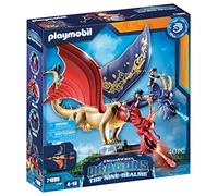 PLAYMOBIL DreamWorks Dragons 71080 Dragons, The Nine Realms Wu y Wei y Jun, Juguete de Dragones y Personajes de Dragones con función de Disparo, Juguete para niños a Partir de 4 años