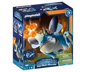PLAYMOBIL DreamWorks Dragons 71082 Dragons, The Nine Realms Plowhorn y D'Angelo, Juguete para niños a Partir de 4 años