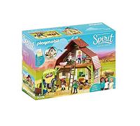 PLAYMOBIL DreamWorks Spirit 70118 Establo con Fortu, PRU y Abigaíl, A Partir de 4 años