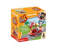PLAYMOBIL Duck ON Call 70828 Mini Coche de Bomberos, Juguete para niños a Partir de 3 años