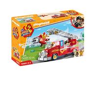PLAYMOBIL Duck ON Call 70911 Camión de Bomberos con miniavión, con luz y Sonido, Juguete para niños a Partir de 3 años