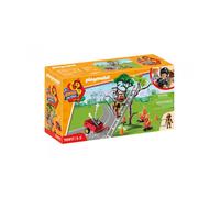 PLAYMOBIL Duck ON Call 70917 Acción Rescate de Bomberos Rescata al Gato, Juguetes para niños a Partir de 3 años