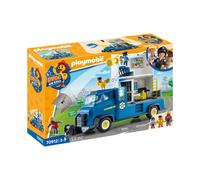 PLAYMOBIL Duck ON Call 70912 Camión de Policía con Centro de Control, Luz y Sonido, Juguete para niños a Partir de 3 años