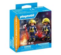 PLAYMOBIL - DUO PACK BOMBEROS, 71885, TIENDA CON LICENCIA OFICIAL, ENVIO URGENTE 24-48 HORAS EN PENÍNSULA, FAMOBIL, CLICKS, JUGUETES, NIÑOS, NIÑAS, FIGURAS, MUÑECOS, FUEGO, INCENDIO