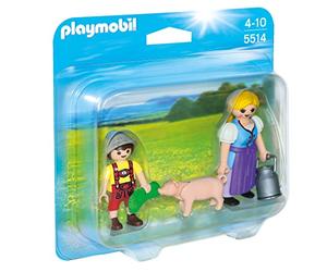 PLAYMOBIL Duo Pack - Campesina y niño, Figuras (5514)