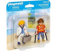 PLAYMOBIL Duo Pack Duopack Doctora y Paciente, Multicolor (70079)