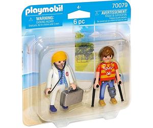 PLAYMOBIL Duo Pack Duopack Doctora y Paciente, Multicolor (70079)