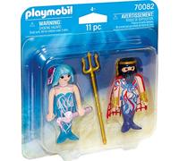 PLAYMOBIL- Duo Pack Playset de Figuras, Color carbón (70082)