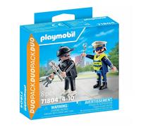 PLAYMOBIL DUO PACK - POLICÍA Y LADRÓN, 71804, TIENDA CON LICENCIA OFICIAL