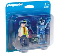 PLAYMOBIL DUO PACK - PROFESOR Y ROBOT, 6844, TIENDA CON LICENCIA OFICIAL, PRODUCTO CON LICENCIA OFICIAL, ENVIO 24-48 HORAS PENÍNSULA, PIEZAS, CLICKS, COLECCIONABLES, JUGUETES, FIGURA, MUÑECO,