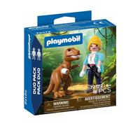 Playmobil Juguete Duo Pack T-Rex con Investigadora