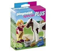 PLAYMOBIL Especiales Plus - Niña con Poni, Muñeco y Figura, Multicolor, 10 x 3,5 x 12,5 cm, (5291)
