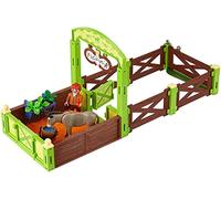 PLAYMOBIL Establo Trasqui y Señor Zanahoria Juego con Accesorios, Multicolor (70120)