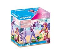 PLAYMOBIL Fairies 70657 - Unicornio con Hada decoradora, a Partir de 4 años