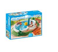 PLAYMOBIL Family Fun 9422 Piscina con Bomba de Agua para la Ducha, A Partir de 4 años