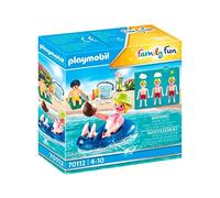 PLAYMOBIL Family Fun Nadador con Flotador, a Partir de 4 años