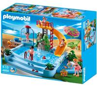 PLAYMOBIL Family Fun, Piscina con Tobogán 4858, a Partir de 4 años
