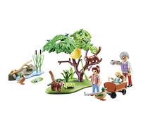 PLAYMOBIL Family Fun Recinto Exterior de Pandas Rojos, A Partir de 4 años (70344)