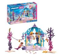 PLAYMOBIL | Fantasy & Magic | Boda submarina | Cenador de Sirena con linternas Luminosas | Juguete de Sirena para niños a Partir de 4 años | 72104