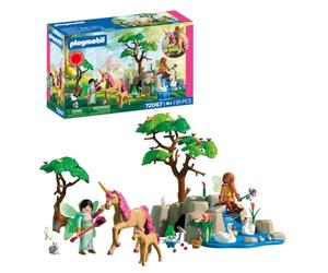 PLAYMOBIL Fantasy & Magic Excursión de Las Hadas | 2 Hadas, Familia de Unicornios y Joyling con Cueva de Piedras Preciosas | Fomenta la Creatividad | Juguete para niños a Partir de 4 años | 72067