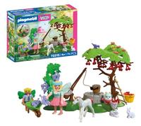 PLAYMOBIL | Fantasy & Magic | Jardín de Hadas con Potro de Unicornio | Jardín Encantado con Hada, niño Hada, Joyling y Adorable bebé Unicornio | para niños a Partir de 4 años | 72215