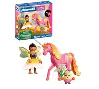 PLAYMOBIL | Fantasy & Magic | Unicornio Coleccionable Rocío de la mañana con Hada | Hada con Falda Luminosa, Unicornio, joyling y Ramo de Flores | para niños a Partir de 4 años | 72218