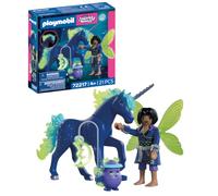 PLAYMOBIL | Fantasy & Magic | Unicornio de colección Luz de Luna con Hada | Set Nocturno de Unicornio con Hada Masculina, Joyling y Linterna Lunar | para niños a Partir de 4 años | 72217