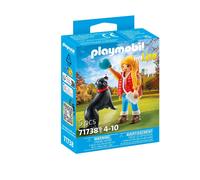 Playmobil - Figura Mujer con perro de montaña Playmobil My Life. (71738)