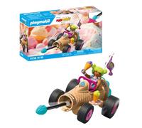 PLAYMOBIL | Fun Stars | Cono de Helado Veloz | Juguete para Mayores de 4 años | Regalo Ideal para niños | Auto de Juguete | con Motor de Retroceso y función de Disparo | 71717