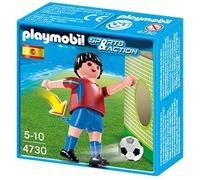 PLAYMOBIL Fútbol - Fútbol: Jugador España, Juguete Educativo, Multicolor, 10 x 3,5 x 10 cm, (4730)