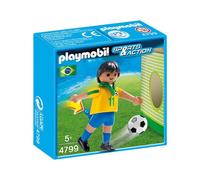 PLAYMOBIL Fútbol - Sports & Action Jugador Brasil Juguetes y Juegos 4799