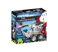 PLAYMOBIL Ghostbusters 9386 Spengler con Coche Jaula y Lanzador de Discos, A Partir de 6 Años