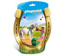 PLAYMOBIL Granja de Ponis - Jinete con Poni Corazón (6969)