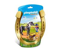 PLAYMOBIL Granja de Ponis - Jinete con Poni Estrella (6970)