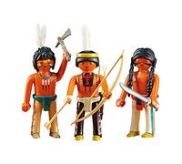 Playmobil 3 Native American Warriors 6272 Indians Western addon Figuras