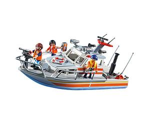 PLAYMOBIL Guardacostas - Barco de Rescate con Manguera, playset (5540)