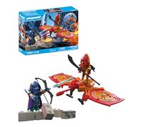 Playmobil Juguete Dron de los héroes contra el Ninja Malvado – con dron y figuras – 71833
