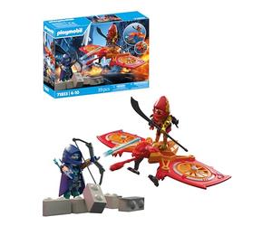 PLAYMOBIL | Heroes | Dron de los héroes contra el Ninja Malvado | Juguete a Partir de 5 años | Regalo para niños | con dron y Figuras para Juegos de rol llenos de Aventura | 71833