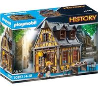 PLAYMOBIL Historia 70957 - Casa medieval, 66 piezas, a partir de 4 años, con figura y mobiliario: sillas, mesa, cómoda, cama