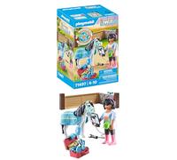 PLAYMOBIL Horses of Waterfall 71497 Terapeuta de Caballos, Cuidado y alimentación amorosos para los Caballos, con Vendajes y deliciosas golosinas, detallados Juguetes para niños a Partir de 4 años